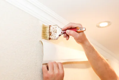 Pose de papier peint à la Celle-sur-Loire — revêtements muraux et toiles de verre
